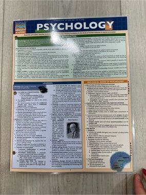 Psychology Quick Study Academic Guide - Blue/Orange